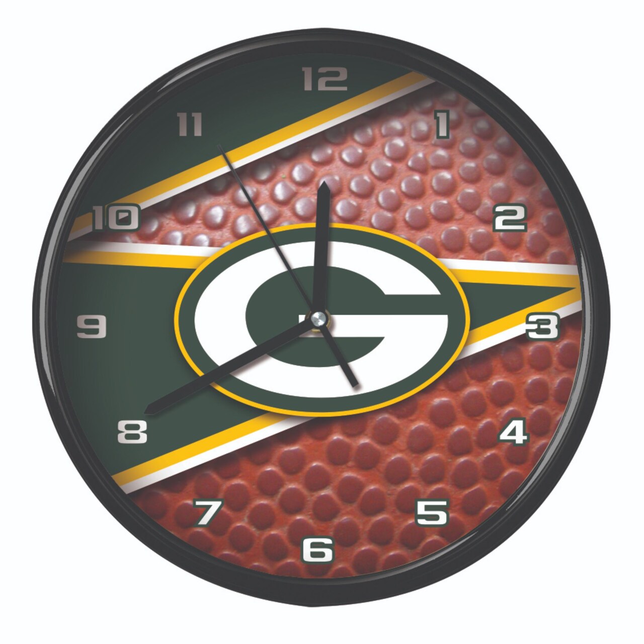 The Memory Company 11.5" Green and White NFL Green Bay Packers Wall Clock